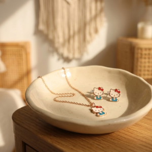 Cute Kitty Charm Jewelry Set