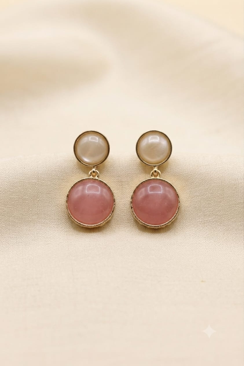 Blush Pearl Drop Earrings